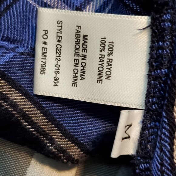 Cloth & Stone Blue Buffalo Check Top - Picture 4 of 5